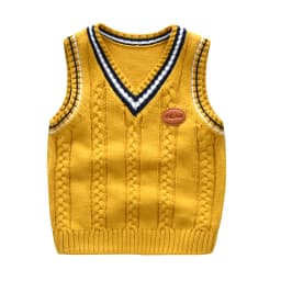 School Uniform Autumn Children's Vest Sweater Kids Knitted Pullover Outerwear Coat For Teen Boys Girls 2-6 Years Tops Waistcoat