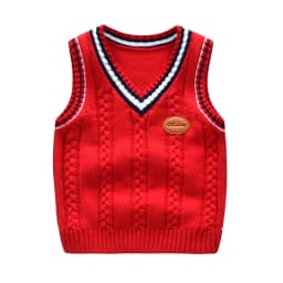 School Uniform Autumn Children's Vest Sweater Kids Knitted Pullover Outerwear Coat For Teen Boys Girls 2-6 Years Tops Waistcoat