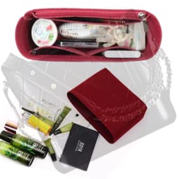 Felt Cloth Liner Bag For GABRIELLE Handbag Women Makeup Organizer Felt Insert Bag Liner Travel Organizer Portable Cosmetic Bag