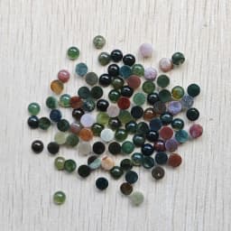 Wholesale 100pcs Fashion Good Quality Natural Stone Round Cab Cabochon Beads 6mm for Jewelry Accessories Making