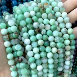 4 6 8 10MM Natural Australia Chrysoprase Jades Stone Round Loose Beads Size For Jewelry Making DIY Bracelet Necklace Accessories