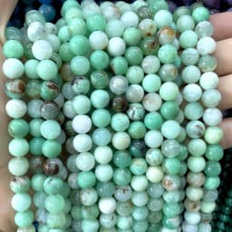 4 6 8 10MM Natural Australia Chrysoprase Jades Stone Round Loose Beads Size For Jewelry Making DIY Bracelet Necklace Accessories