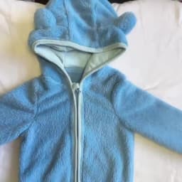 Spring and Autumn Children's Fleece Coat Baby Bear Ears Long Sleeve Warm Jacket 0-3 Years Old Child Clothing
