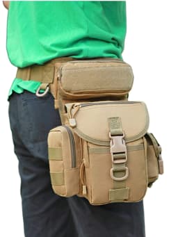 Men Waist Fanny Pack Leg Bag Military Tactical Motorcycle Rider Camera Sports Travel Nylon Male Bum Hip Belt Thigh Fanny Bags