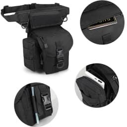 Men Waist Fanny Pack Leg Bag Military Tactical Motorcycle Rider Camera Sports Travel Nylon Male Bum Hip Belt Thigh Fanny Bags