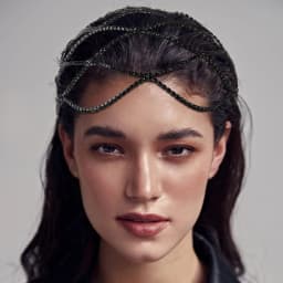 Hollow Rhinestone Mesh Headpiece Wedding Head Chain Jewelry for Women Luxury Crystal Headband Head Cap Hat Hair Accessories