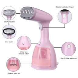 saengQ Steam Iron Garment Steamer Handheld Fabric 1500W Travel Vertical 350ml Mini Portable Home Travelling For Clothes Ironing