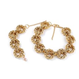 New Brand Round Circle Hip Hop Metal Necklace Gold Color Collar Necklaces For Women Party Choker Punk Rock Chunky Jewelry