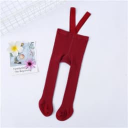 Lawadka 0-3T 2026 New Autumn Spring Tights For Girls Solid Pantyhose Casual Tights for Boys with Shoulder Strap Knitted Clothes
