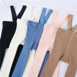 Lawadka 0-3T 2026 New Autumn Spring Tights For Girls Solid Pantyhose Casual Tights for Boys with Shoulder Strap Knitted Clothes