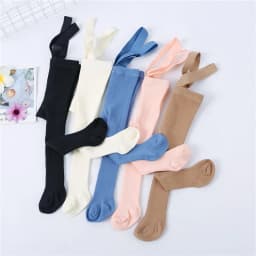 Lawadka 0-3T 2026 New Autumn Spring Tights For Girls Solid Pantyhose Casual Tights for Boys with Shoulder Strap Knitted Clothes