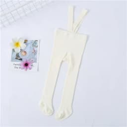 Lawadka 0-3T 2026 New Autumn Spring Tights For Girls Solid Pantyhose Casual Tights for Boys with Shoulder Strap Knitted Clothes