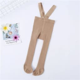 Lawadka 0-3T 2026 New Autumn Spring Tights For Girls Solid Pantyhose Casual Tights for Boys with Shoulder Strap Knitted Clothes