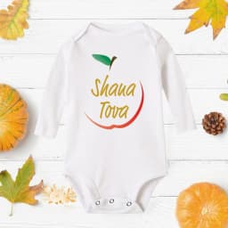 My First Rosh Hashanah Baby Romper Holiday Clothes Rosh Hashanah Boy Girls Shana Tova Toddler Infant Long Sleeve Ropa