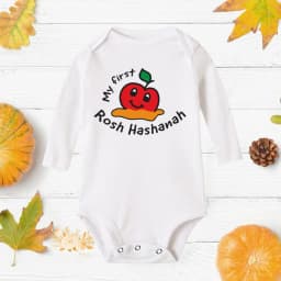 My First Rosh Hashanah Baby Romper Holiday Clothes Rosh Hashanah Boy Girls Shana Tova Toddler Infant Long Sleeve Ropa