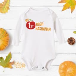 My First Rosh Hashanah Baby Romper Holiday Clothes Rosh Hashanah Boy Girls Shana Tova Toddler Infant Long Sleeve Ropa