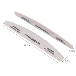 100pcs Strong Stick Wooden Nail File 180/240 Grey Boat Nail Buffer Block Manicure Pedicure Double-sided Wood Files Nail Supply