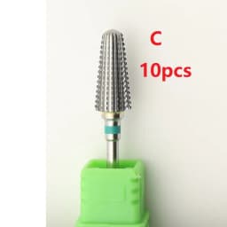 New! 5 in 1 Tapered Safety Carbide Nail Drill Bits With Cut Drills Carbide Milling Cutter Manicure Remove Gel Nails Accessories