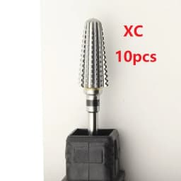 New! 5 in 1 Tapered Safety Carbide Nail Drill Bits With Cut Drills Carbide Milling Cutter Manicure Remove Gel Nails Accessories