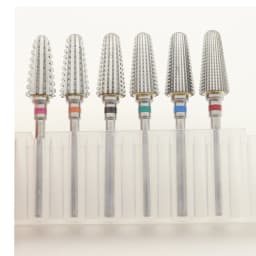 New! 5 in 1 Tapered Safety Carbide Nail Drill Bits With Cut Drills Carbide Milling Cutter Manicure Remove Gel Nails Accessories