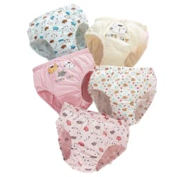 5 Pcs/Lot Cotton Girl Underwear Beautiful Rainbow Cartoon Panties For Girls Breathable Kids briefs Soft Girls Triangle knickers