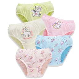 5 Pcs/Lot Cotton Girl Underwear Beautiful Rainbow Cartoon Panties For Girls Breathable Kids briefs Soft Girls Triangle knickers