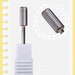 5In1 Two-way Tungsten Carbide Nail Drill Bit Barrel Cuticle Burr Bits For Manicure Electric Drill Accessories Gel Removal Tool