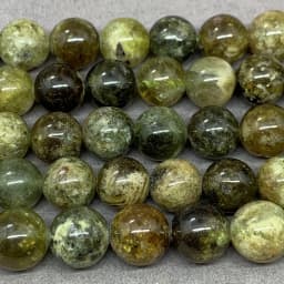 4A Green Garnet 6/8/10mm Natural Stone Loose Beads for DIY Jewelry Accessories