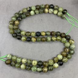 4A Green Garnet 6/8/10mm Natural Stone Loose Beads for DIY Jewelry Accessories