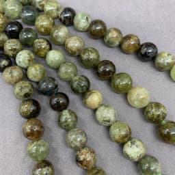 4A Green Garnet 6/8/10mm Natural Stone Loose Beads for DIY Jewelry Accessories