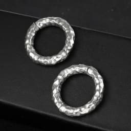 Casvort 2PCS Classic Circle Ear Weights Hangers 316 Stainless Steel Plugs Tunnels Piercing Body Jewelry Gauges