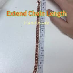 Vinterly Cuban Chain Long Necklace for Men Women Red Copper Adjustable 20/22 Inch Twisted Anti-scratch Jewelry Lobster Clasps