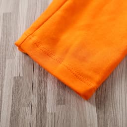 Baby Spring and Autumn Boys and Girls Long sleeved Anime Orange Training Suit Casual All Cotton Bodysuit