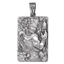 Personality Acalanatha Buddha Pendant Men Jewelry Retro 925 Silver Chain Necklace Male Amult Neck Accessories For Boyfriend Gift
