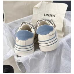 2023 New Spring Platform Vulcanized Shoes Fashion Women Canvas Shoe Casual Flat Sneakers Female Comfort Sneaker Zapatos Mujer