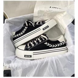 2023 New Spring Platform Vulcanized Shoes Fashion Women Canvas Shoe Casual Flat Sneakers Female Comfort Sneaker Zapatos Mujer