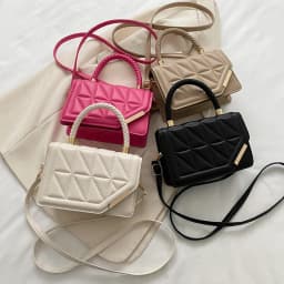 2026 New Fashion Shoulder Bag Plaid PU Leather Ladies Handbags Designer Crossbody Bags For Women