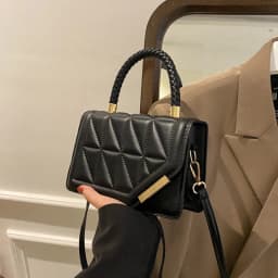 2026 New Fashion Shoulder Bag Plaid PU Leather Ladies Handbags Designer Crossbody Bags For Women