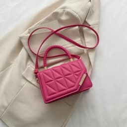 2026 New Fashion Shoulder Bag Plaid PU Leather Ladies Handbags Designer Crossbody Bags For Women