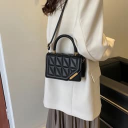 2026 New Fashion Shoulder Bag Plaid PU Leather Ladies Handbags Designer Crossbody Bags For Women