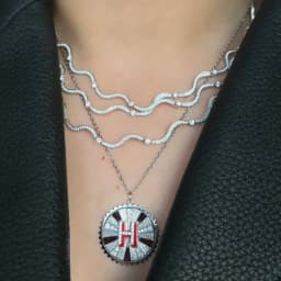 2024 New Arrived High Quality Women Choker Micro Paved 5A Cubic Zirconia CZ Wave Bar Link Chain Necklace