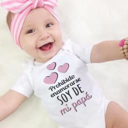 No Falling in Love I'm My Dad's Spanish Printed Baby Bodysuit Funny Newborn Jumpsuit Toddler Summer Clothes Infant Shower Gifts