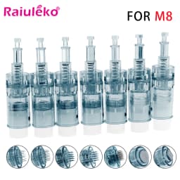 10/20/50Pcs M8 Cartridges Microneedle Replacement Needle Tip 11 16 24 36 42 Nano 3D 5D MTS Microneedling For Dr.imp Derma Pen