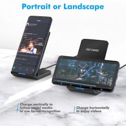 30W Qi Wireless Charger Stand Fast Charging Dock Station Phone Holder For iPhone Pro X XS Max XR Samsung Huawei Xiaomi
