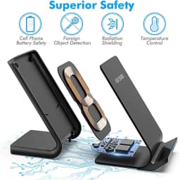 30W Qi Wireless Charger Stand Fast Charging Dock Station Phone Holder For iPhone Pro X XS Max XR Samsung Huawei Xiaomi