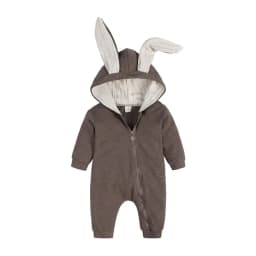 Cartoon Newborn Baby Clothes Boys Romper Long Sleeve Hooded Zipper Baby Girl Romper Spring & Autumn Infant Clothing 3-18 Months