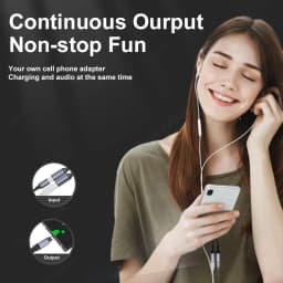 2 In 1 Type USB C to Dual USB C Headphone Jack Adapter Type C Charge Audio Aux Adaptor For iPhone 15 Samsung Huawei Xiaomi