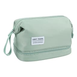 Large capacity cosmetic bag double layer toiletry bag makeup organizer toiletry travel bag portable travel essentials