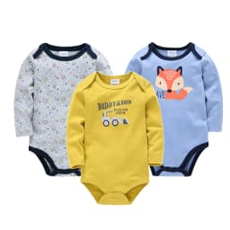 2026 Baby Bodysuit Long Sleeve Spring Autumn Girls Boys Clothes Body bebe Cartoon Printed 0-24 months Newborn Infant Outwear