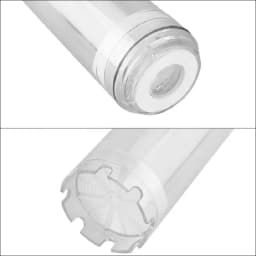YenvQee 10-Inch/5-Inch Reusable Empty Clear Cartridge For the Resin, Water Filter Tools For Diy